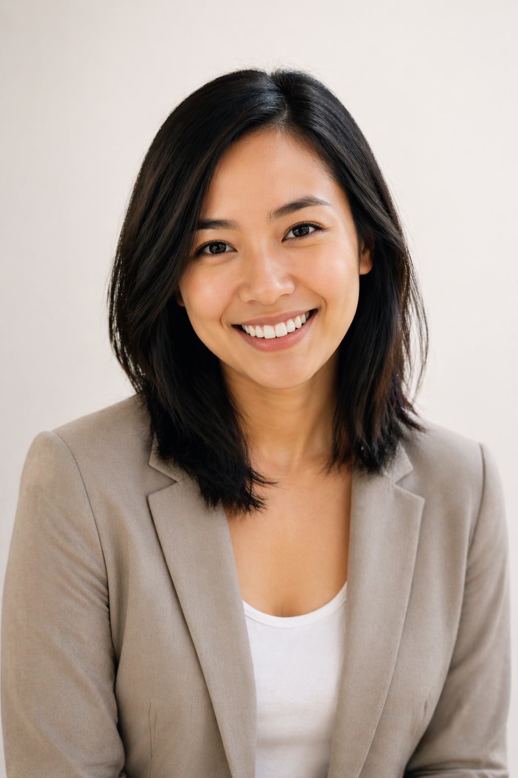 Resume-ready headshot of the same woman