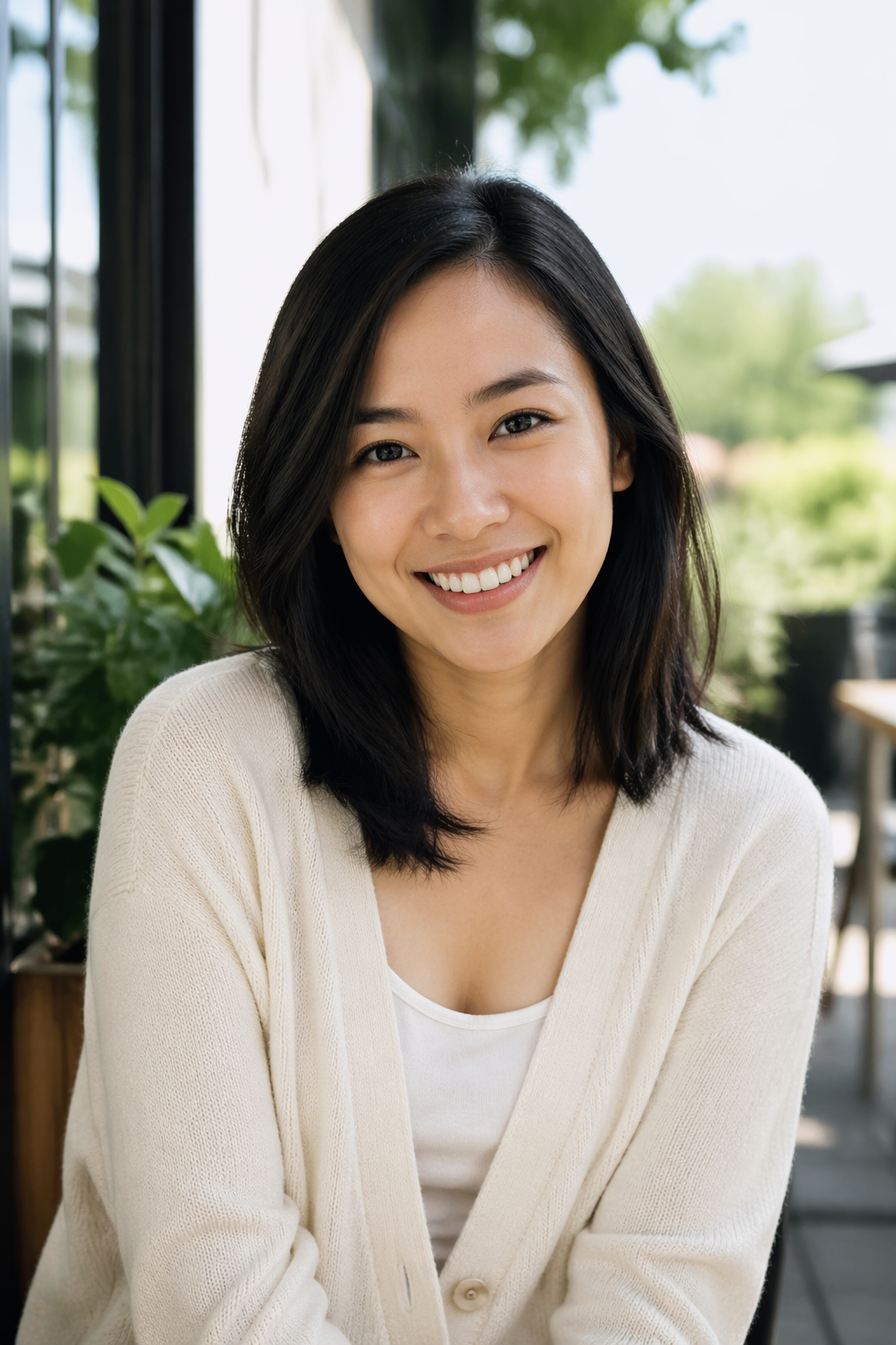 Casual female source photo