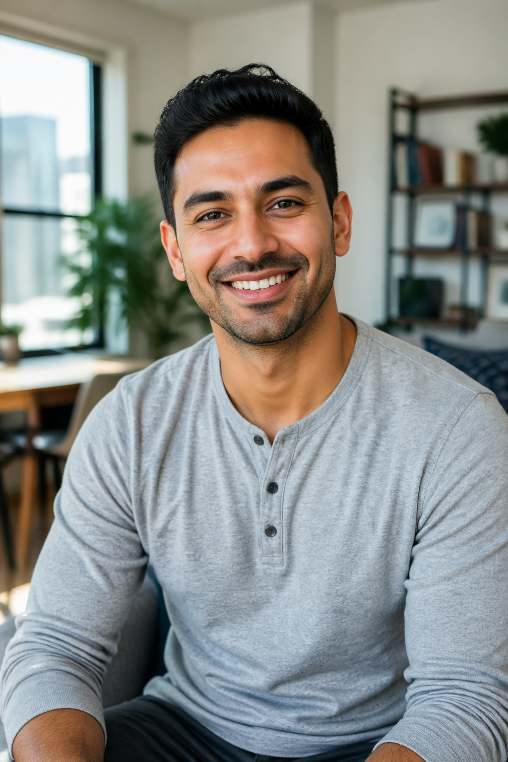 Casual male source portrait