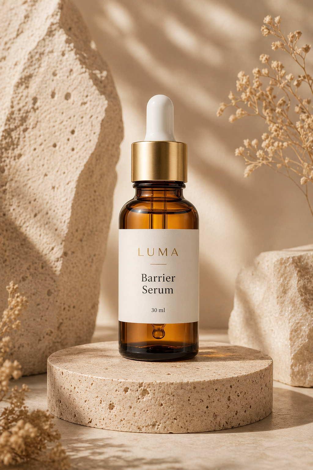 Luxury skincare campaign poster